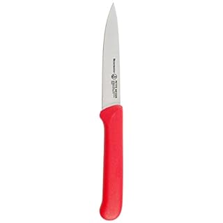 SPEAR POINT PARING KNIFE W/ SHEATH 4" RED