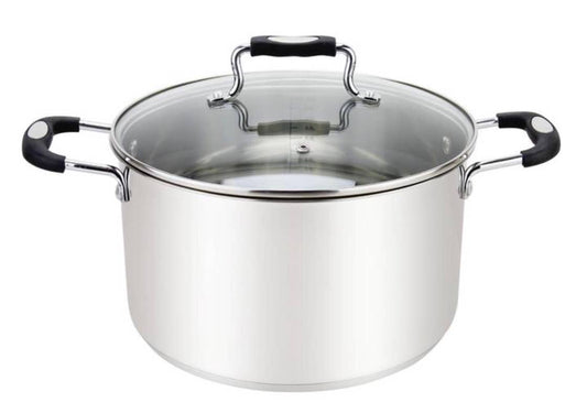 STOCKPOT WITH GLASS LID 20 QT