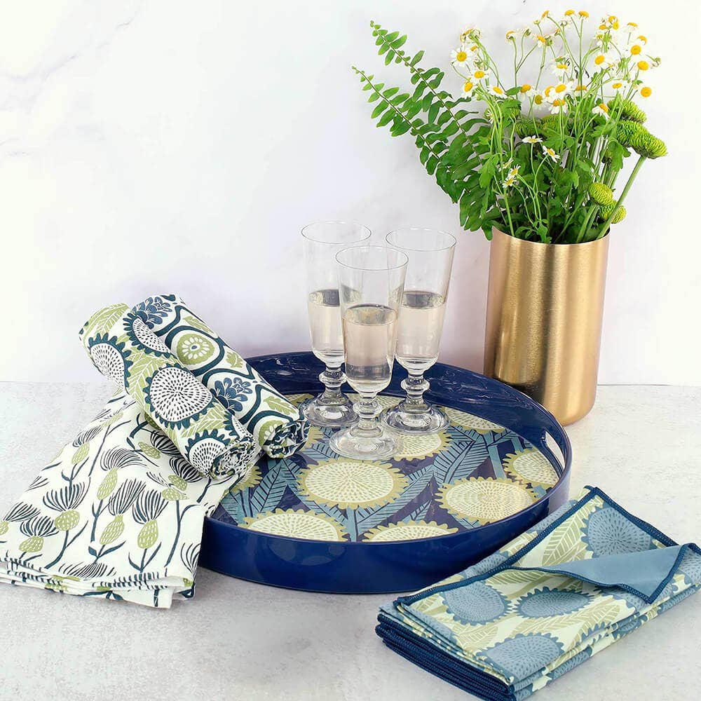 Wynn  Round Laquer Serving Tray