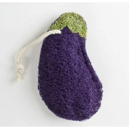 LOOFAH SCRUBBER EGGPLANT