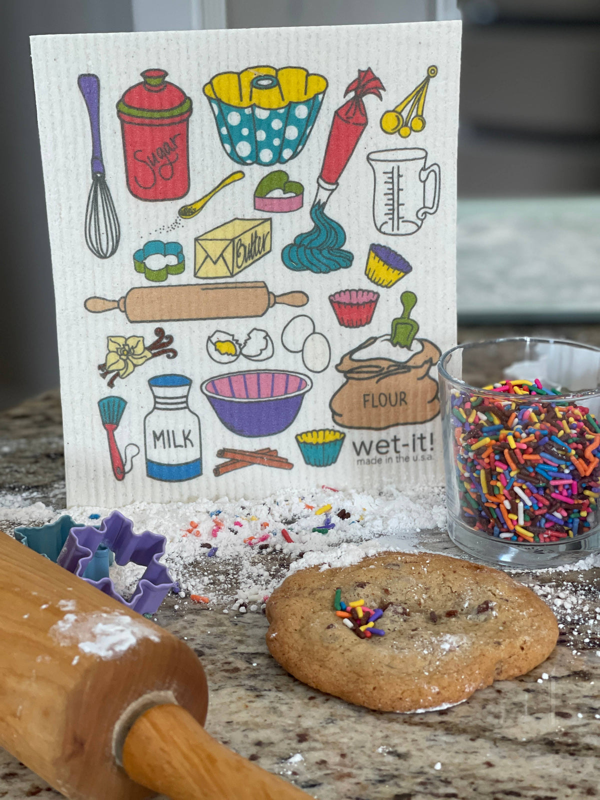 Baking Time Confetti Swedish Dish Cloth