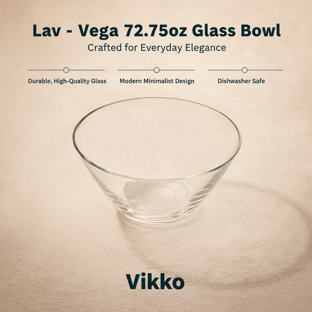 VEGA GLASS BOWL 72.75 oz