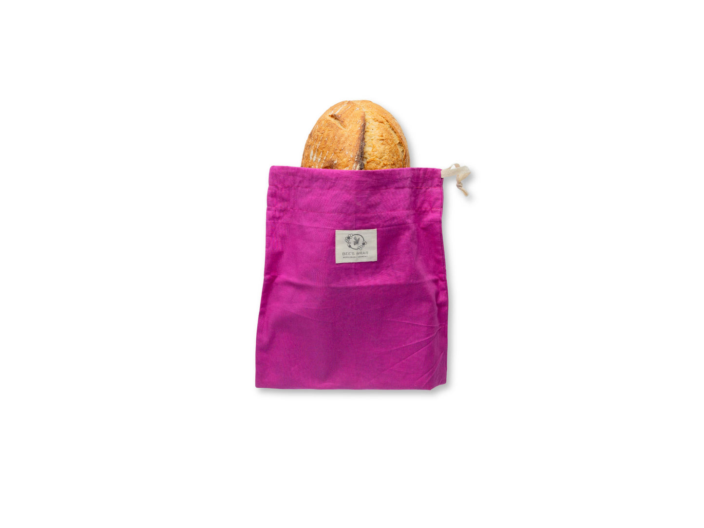Bees Wrap Aritsan Bread Bag - Magenta