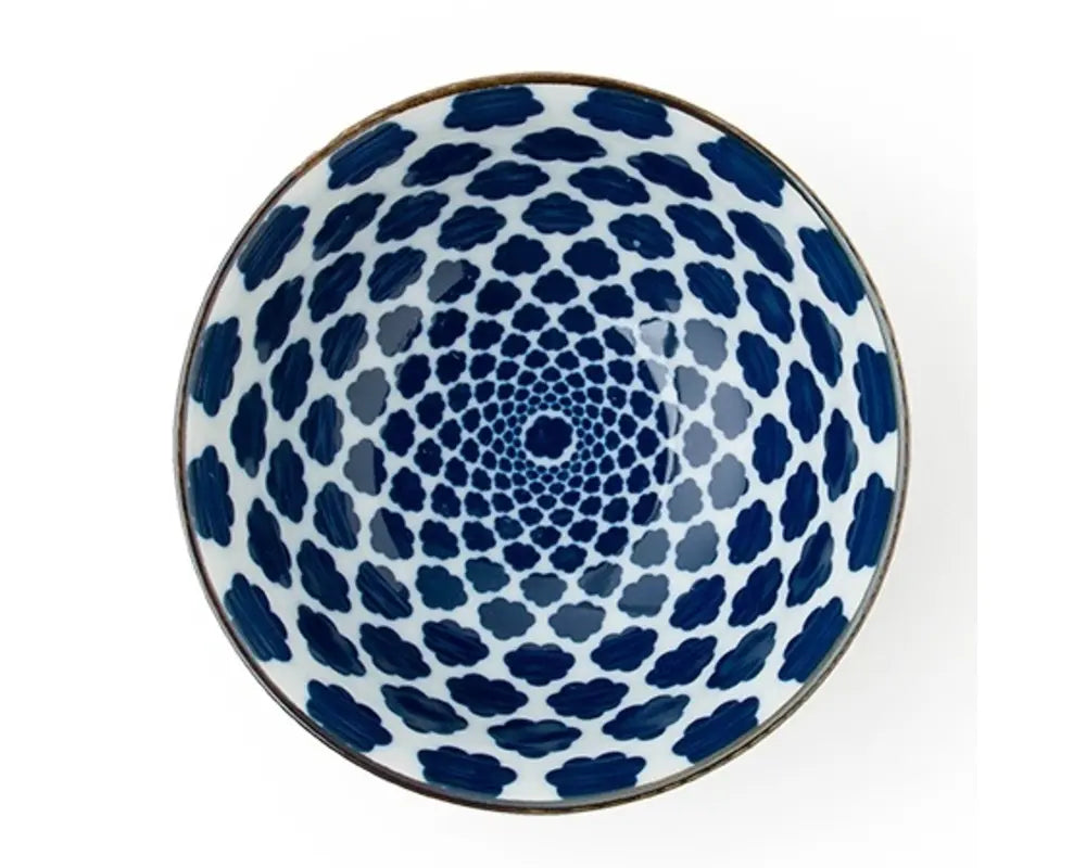 CLOUD BLUE AND WHITE BOWL 6"