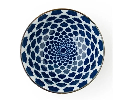 CLOUD BLUE AND WHITE BOWL 6"