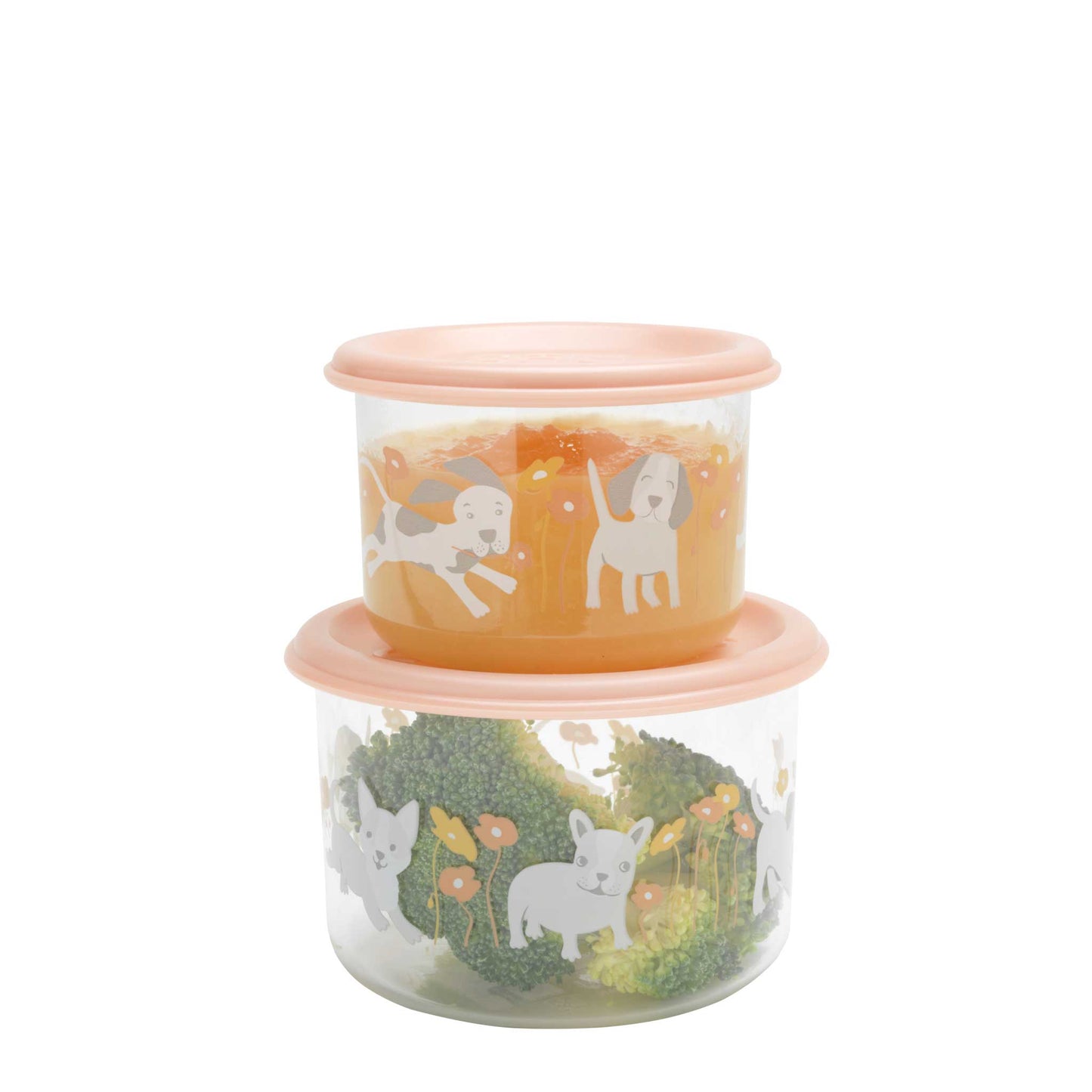 GOOD LUNCH SNACK CONTAINERS  PUPPIES & POPPIES  SMALL