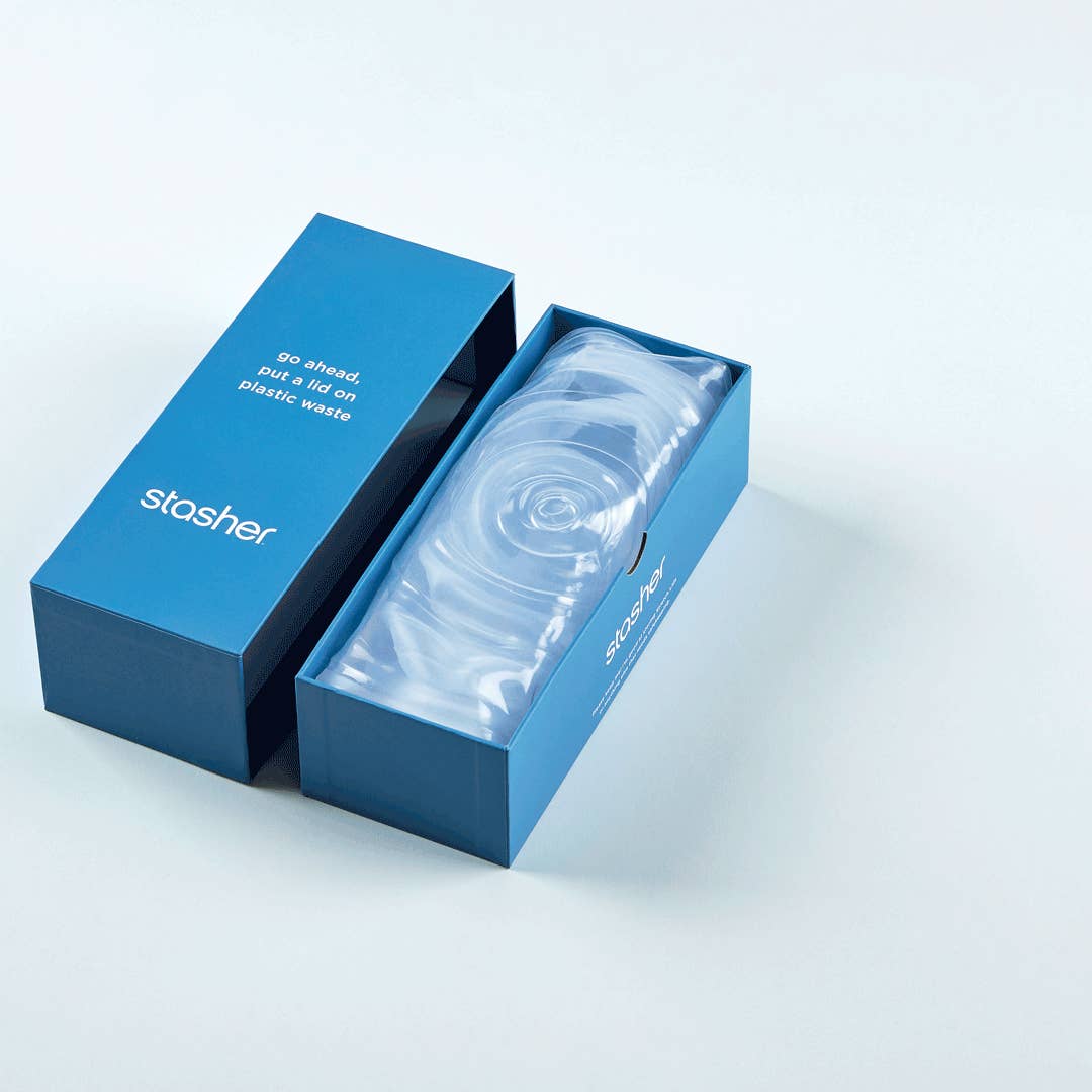 STASHER STRETCH LIDS LARGE 3 -PACK:CLEAR