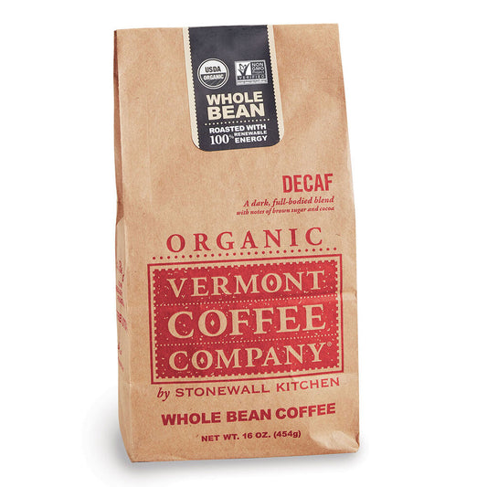 VT COFFEE COMPANY DECAF WHOLE BEAN 16 OZ