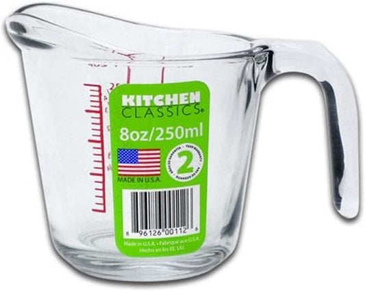 GLASS MEASURING CUP 8oz