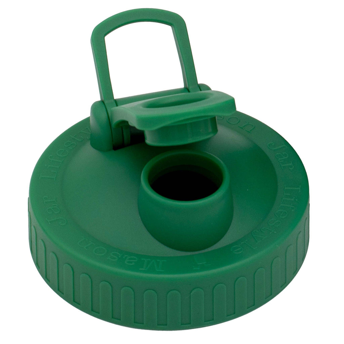 Pour & Store Shaker Lid with Carry Loop for Mason Jars: Cherry red / Wide mouth / Updated