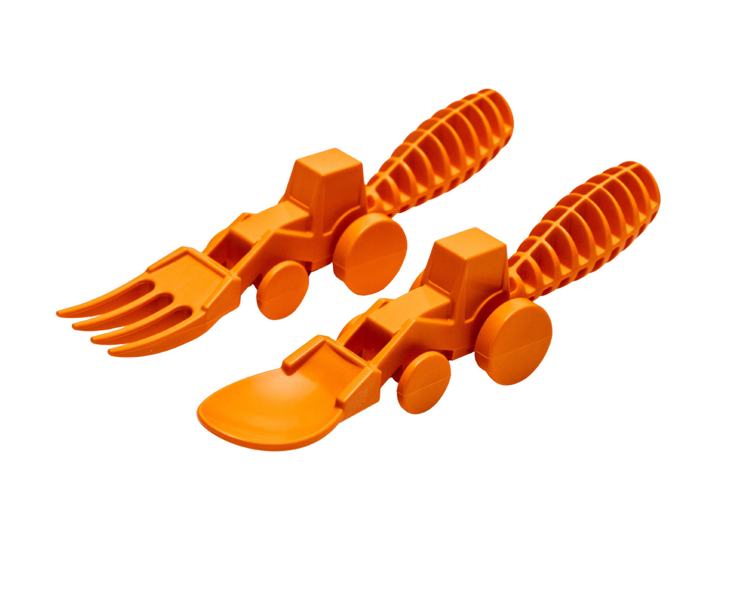 SET OF 2 TRACTOR UTENSILS: ORANGE