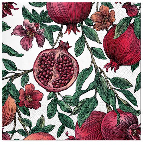 Pomegranate Paper Napkins: Cocktail