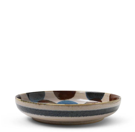Rustic Dots 7.75" Shallow Bowl