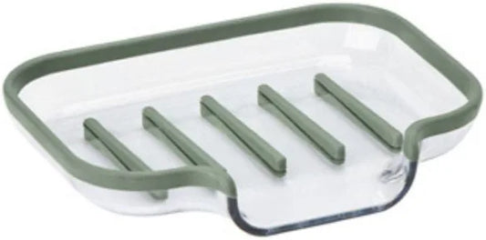 CORA SINK SPONGE & SOAP DISH - THYME/CLEAR