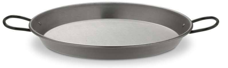 VAELLO Paella Pan Polished Steel 17"