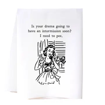 DRAMA INTERMISSION FLOUR SACK TOWEL