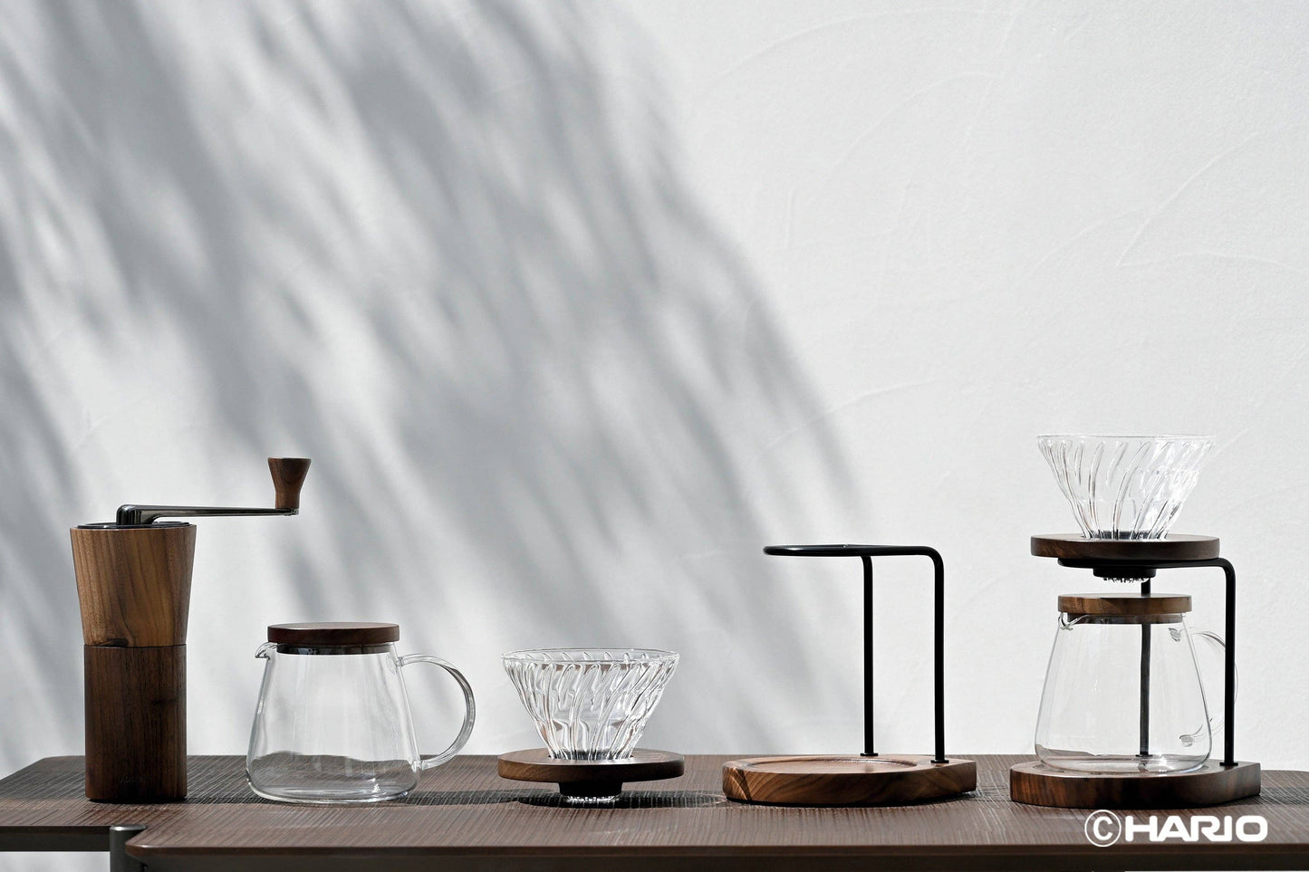 Drip Stand Set Walnut: Drip Stand Set