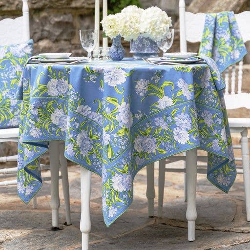 APRIL CORNELL TABLECLOTH SACHA BLUE 60X108