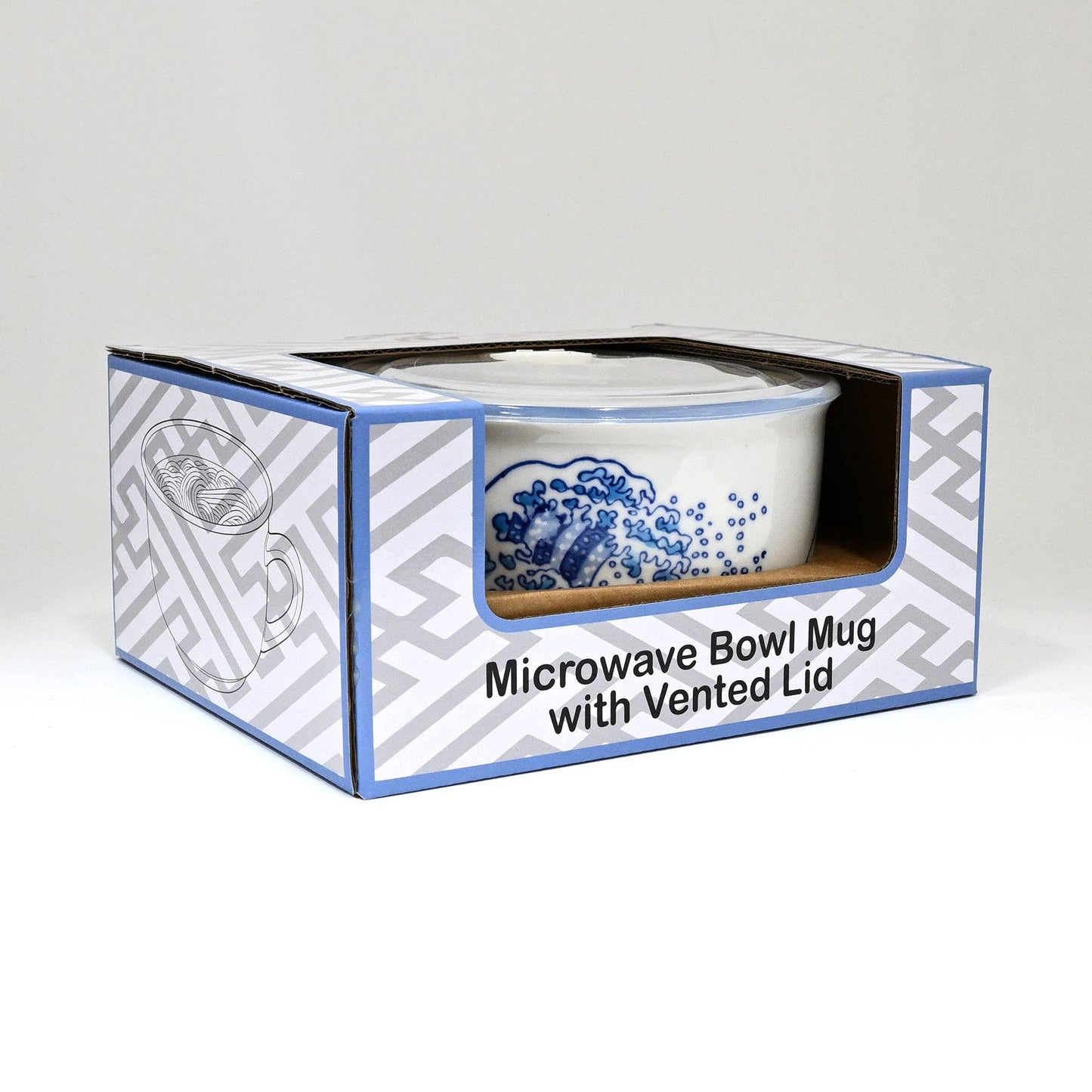 Great Wave Design Microwavable Bowl