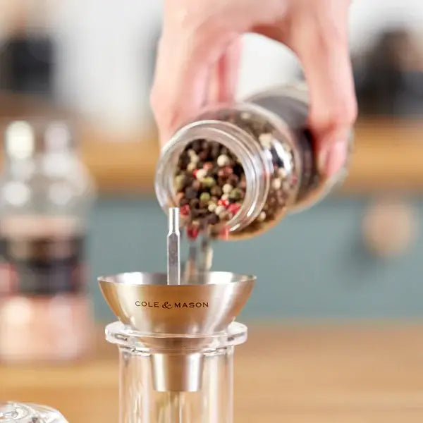 COLE & MASON STAINLESS STEEL FUNNEL