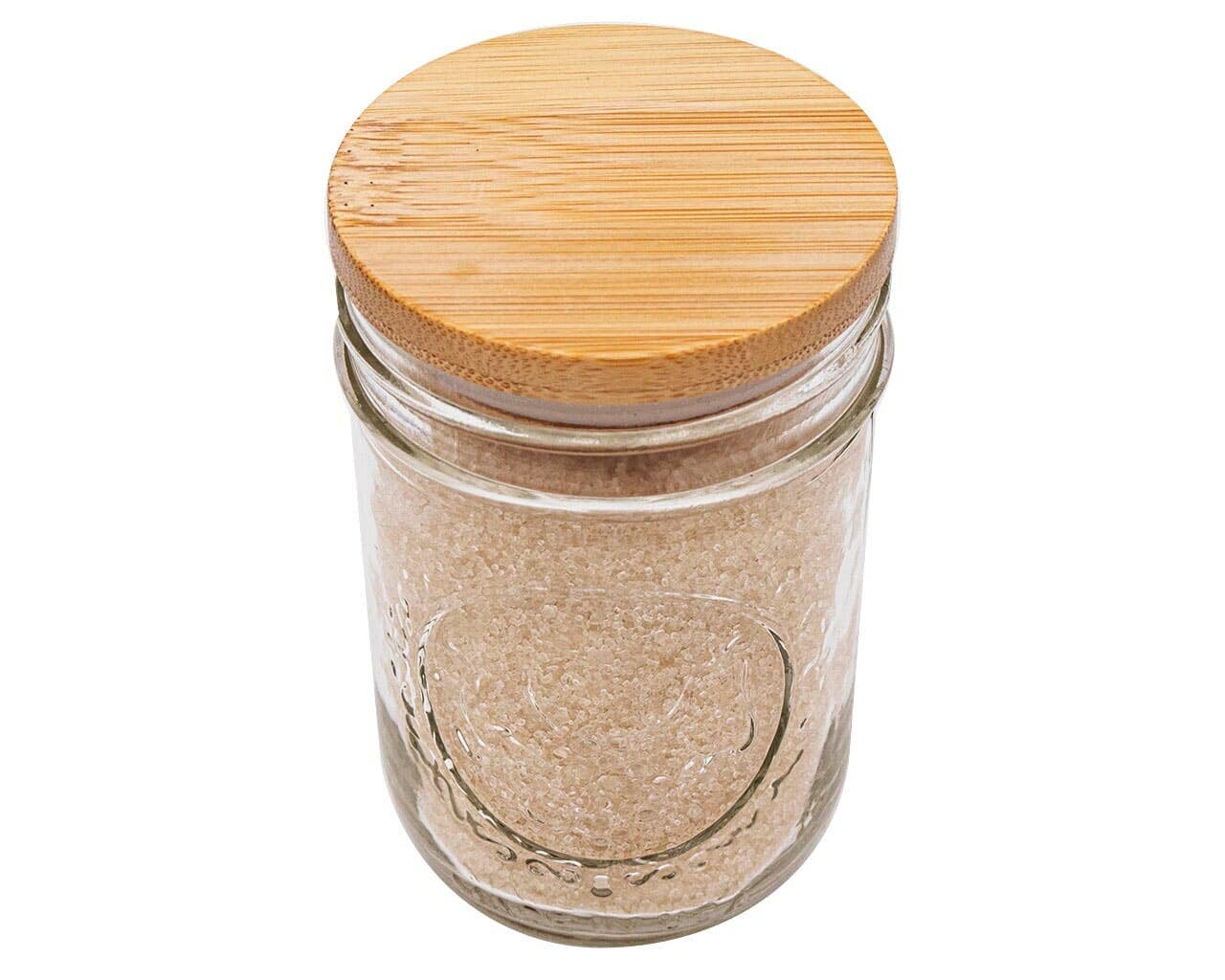 Bamboo Storage Stopper Lids for Mason Jars: 6 Pack / Wide mouth