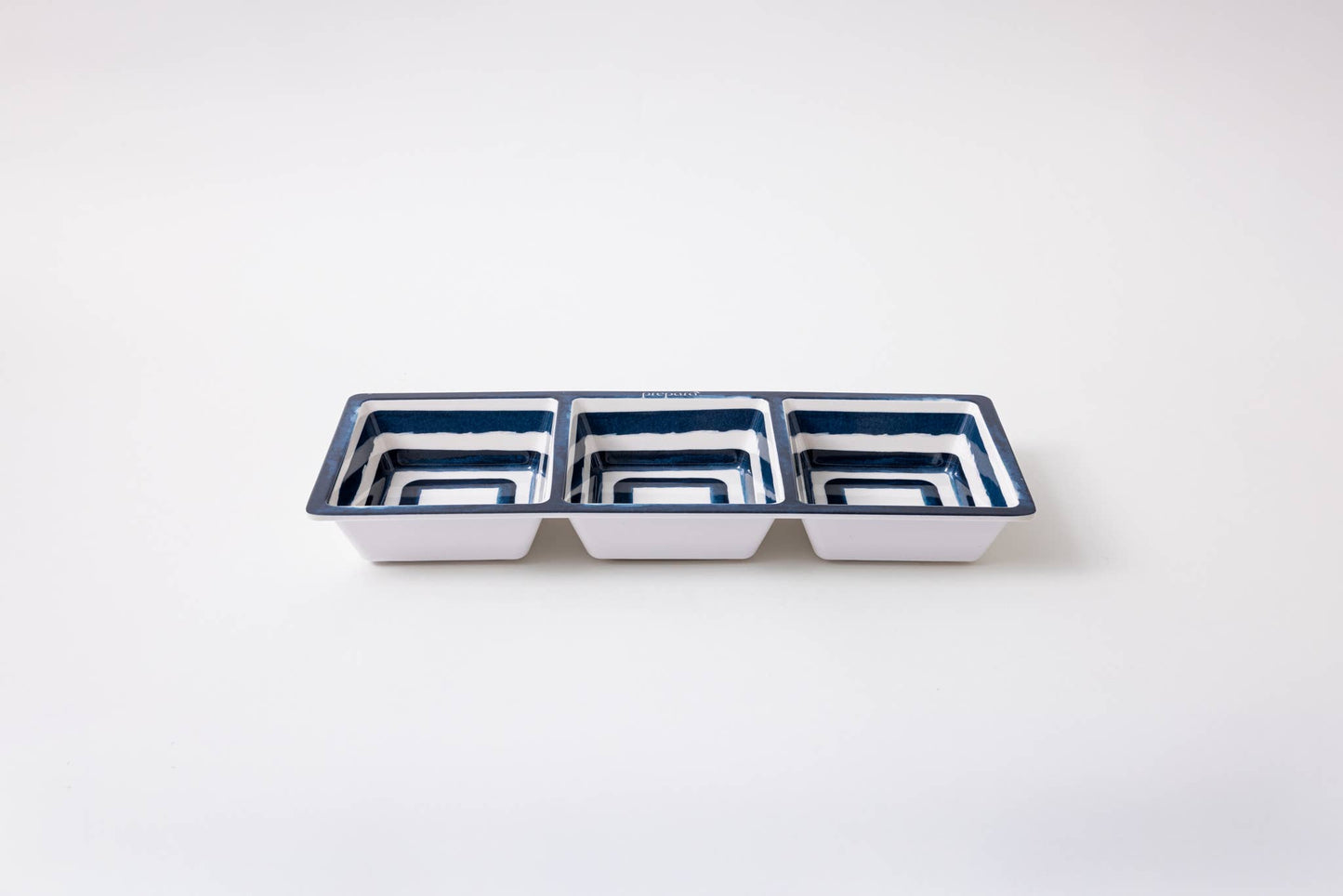 3-Section Tray - Coastal Stripe