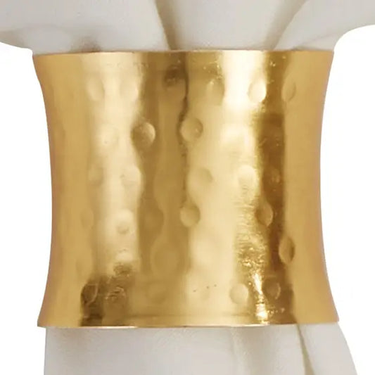 HAMMERED GOLD CUFF NAPKIN RING