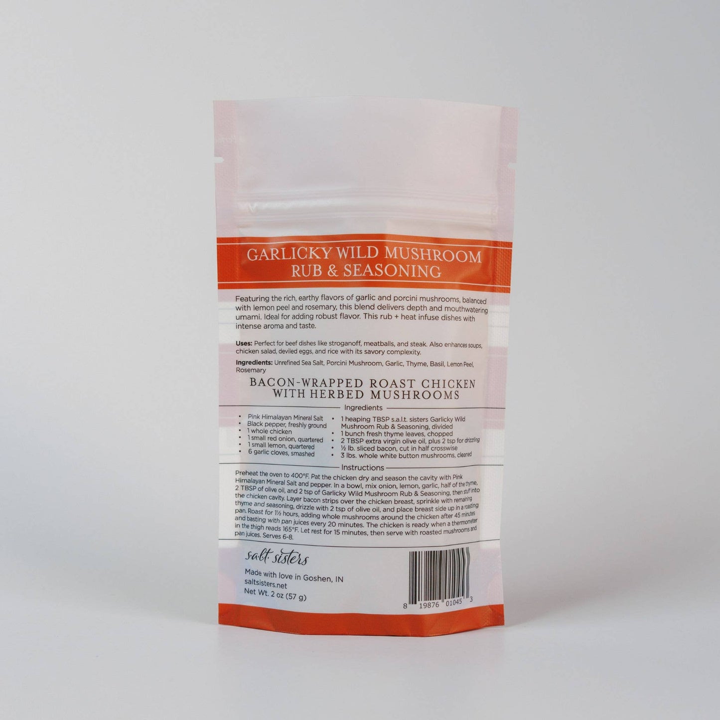 SALT SISTERS GARLICKY WILD MUSHROON 2 OZ