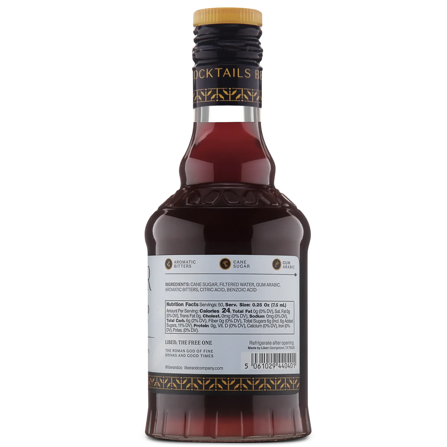 OLD FASHIONED COCKTAIL SYRUP 373ML
