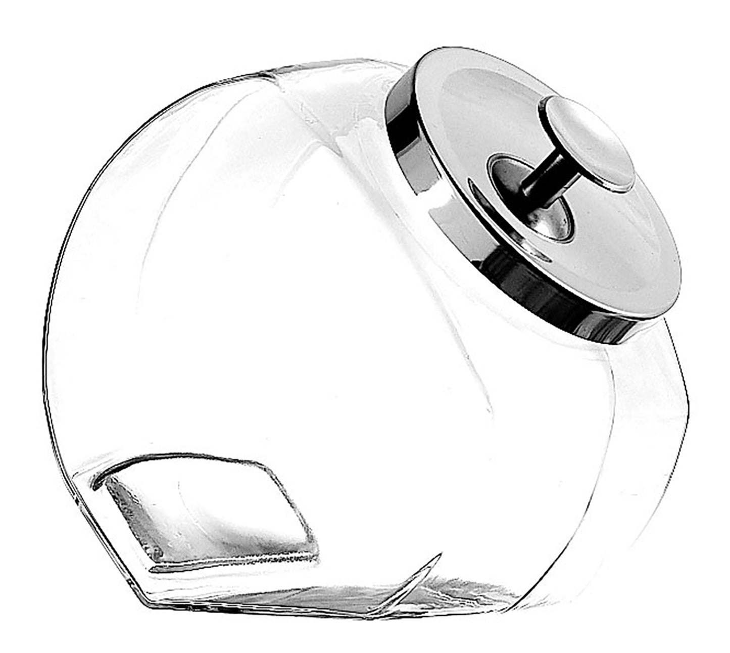 GLASS PENNY CANDY JAR 1/2 GALLON