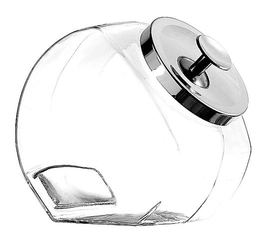 GLASS PENNY CANDY JAR 1/2 GALLON