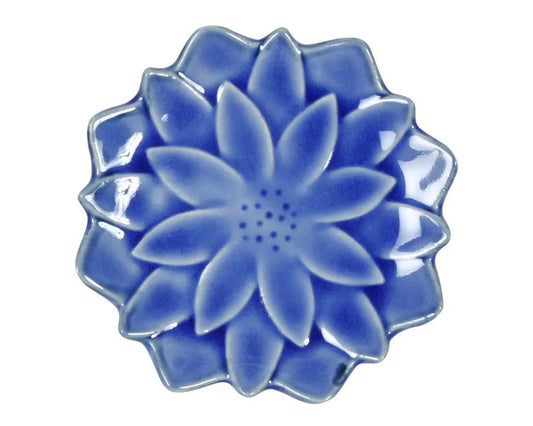 BLUE FLOWER 4.75" CERAMIC PLATE