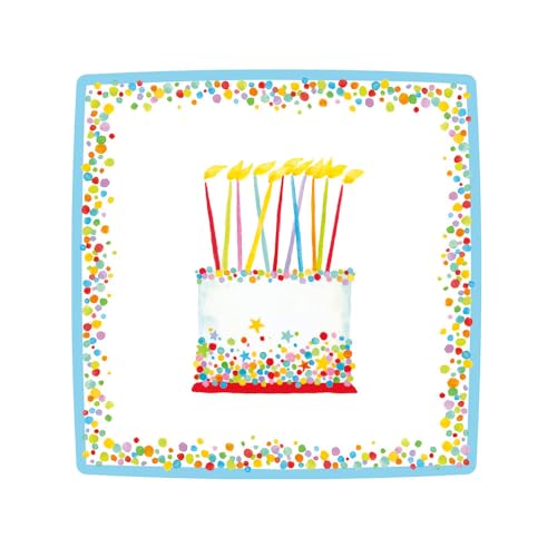 DESSERT PAPER PLATE BIRTHDAY CAKE 7IN