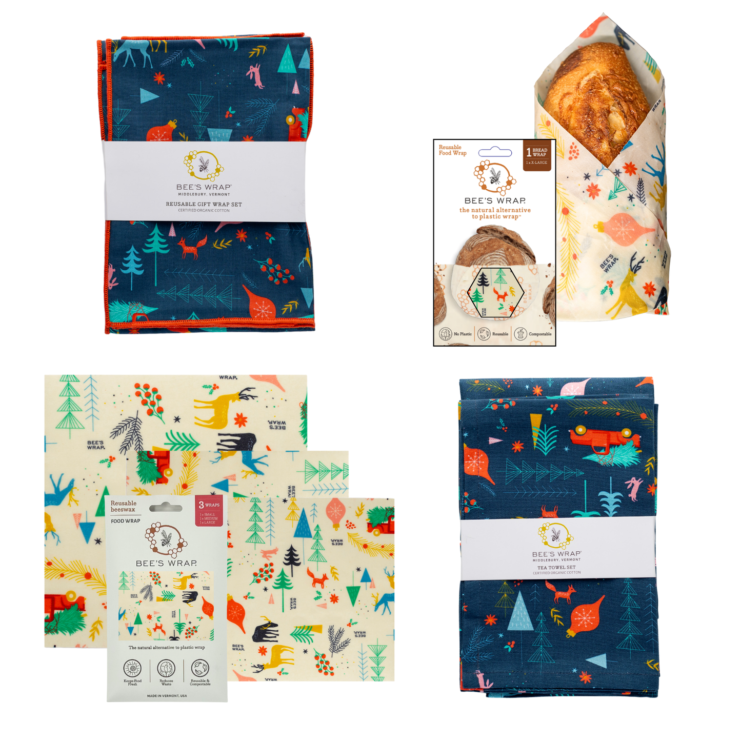 Winter Wonderland Bread Wrap, Holiday Food Wrap