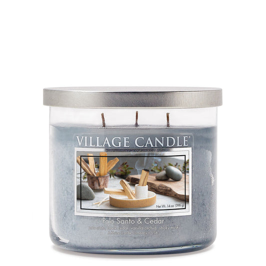 PALO SANTO & CEDAR CANDLE 3 WICK