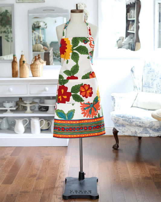 APRON FLOWER POWER