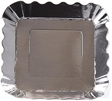 APPETIZER PLATES 3X3" SIL