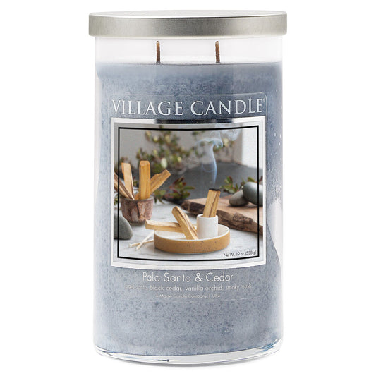 PALO SANTO & CEDAR CANDLE 2 WICK