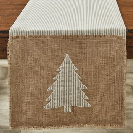 TABLE RUNNNER 15X72" MODERN FARMHOUSE CHRISTMAS