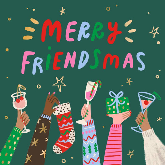 FUNNY COCKTAIL NAPKINS MERRY FRIENDSMAS