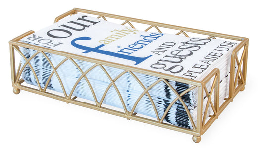 GUEST TOWEL CADDY MATTE GOLD
