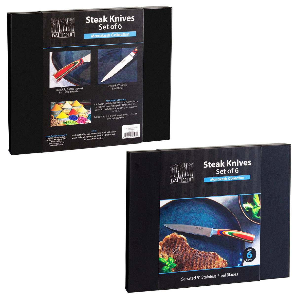 Baltique® Marrakesh Collection 6-Pc. Steak Knife Set