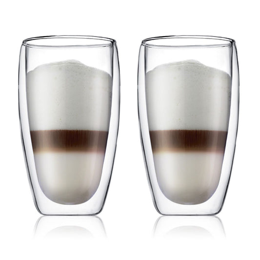 BODUM PAVINA GLASSES  15 OZ SET OF 2