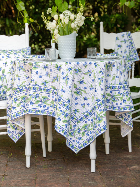 APRIL CORNELL TABLECLOTH BLUEBERRY 60x90