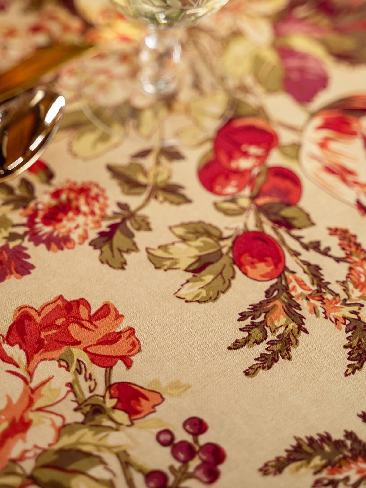 Bountiful Harvest Tablecloth - Antique: 72x120