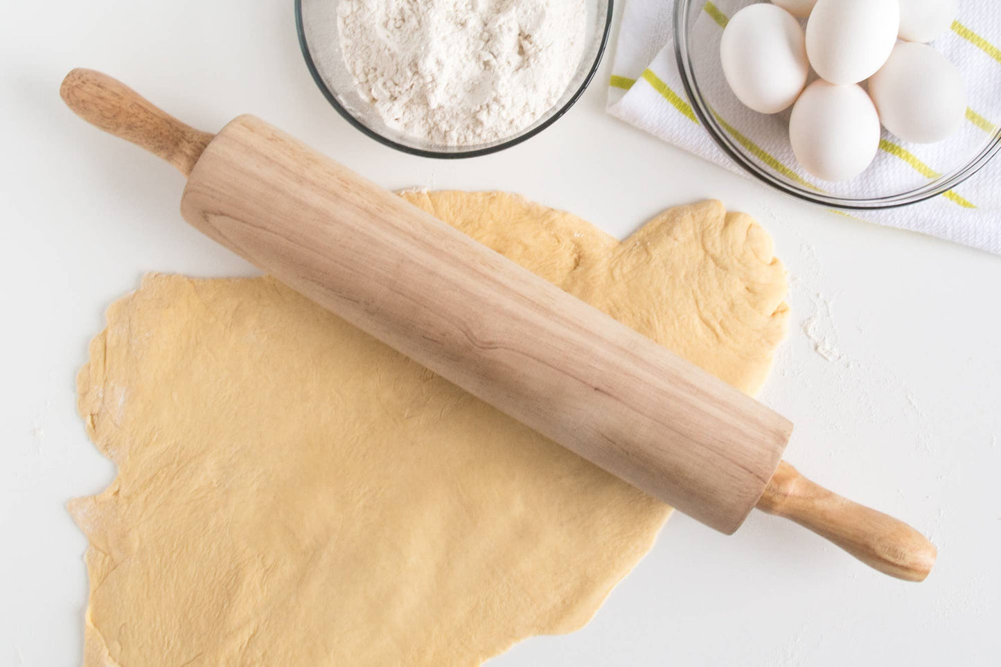 HARDWOOD ROLLING PIN 12"