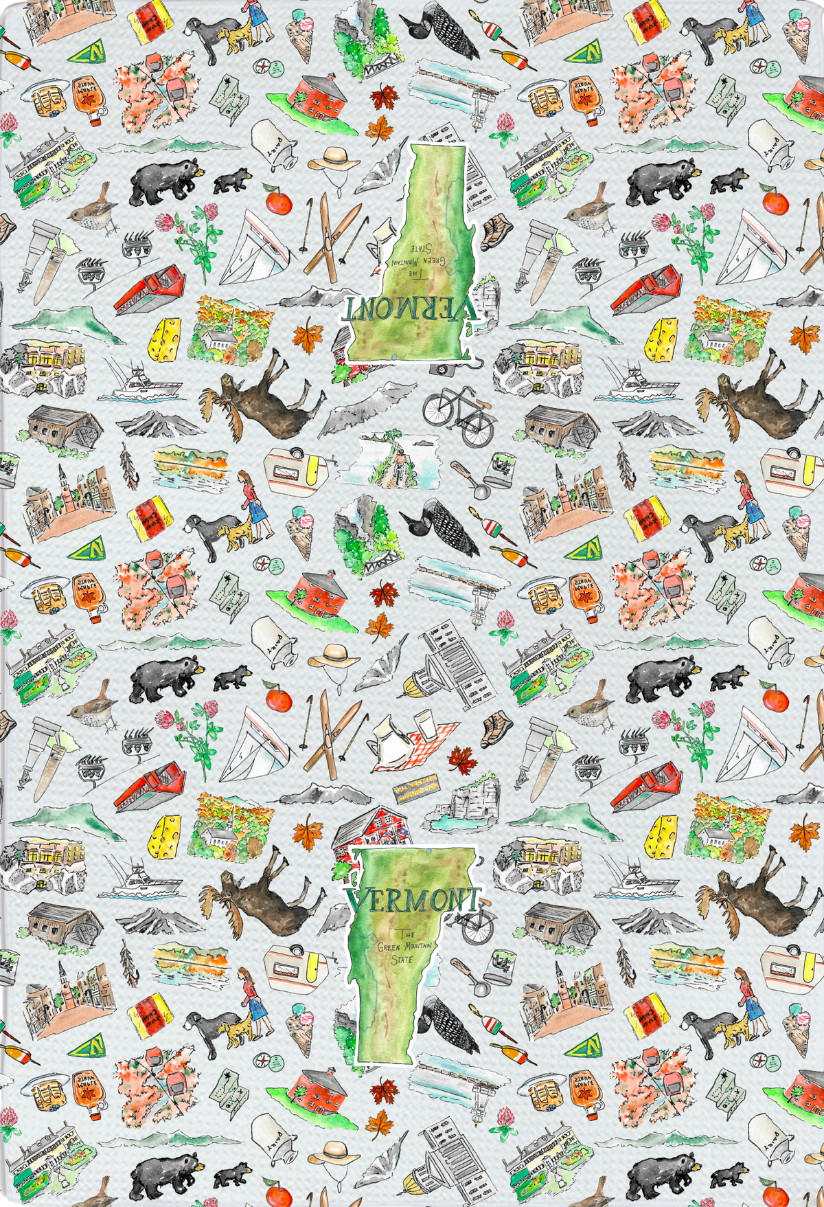 Vermont tea towel