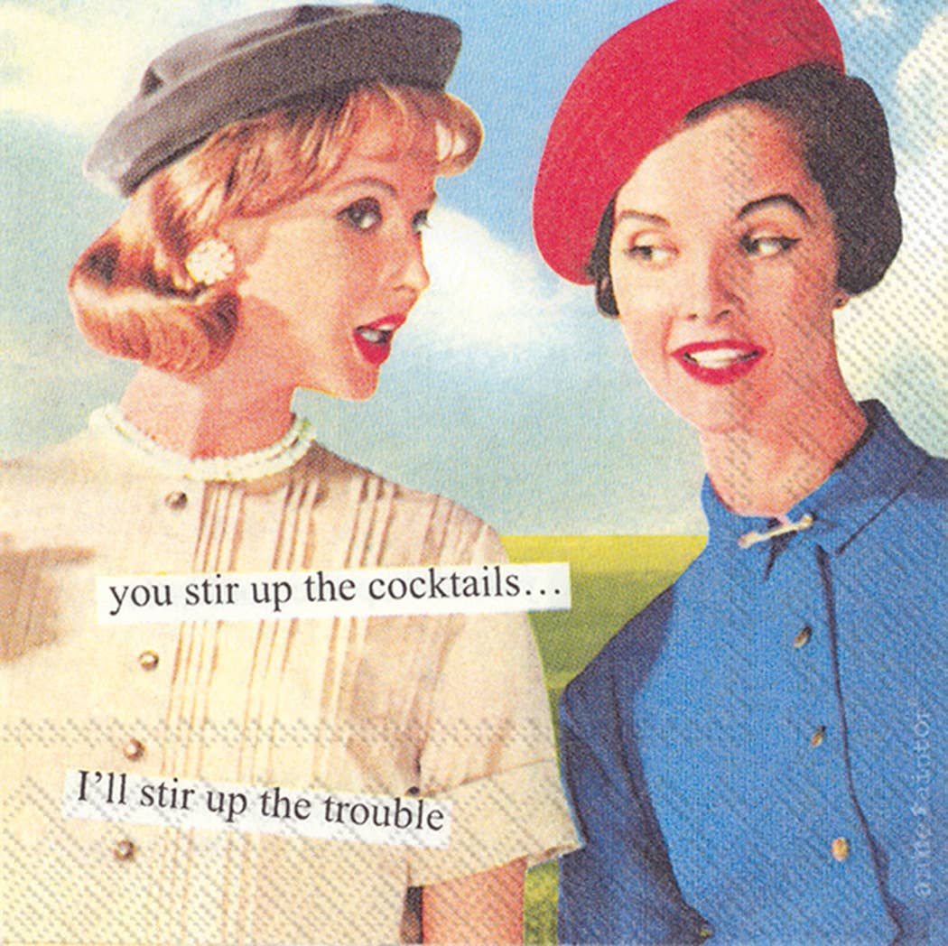 PAPER COCKTAIL NAPKINS STIR UP 20/CT