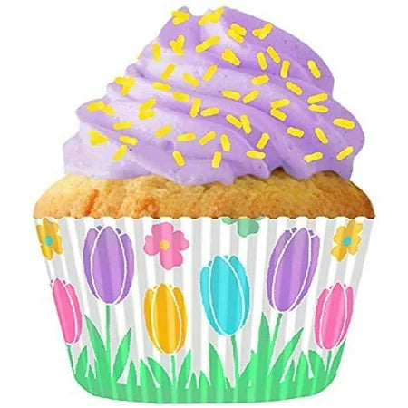 STANDARD CUPCAKE SPRING TULIPS