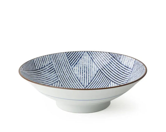 AIZOME SHIMA SERVING BOWL 9.75"